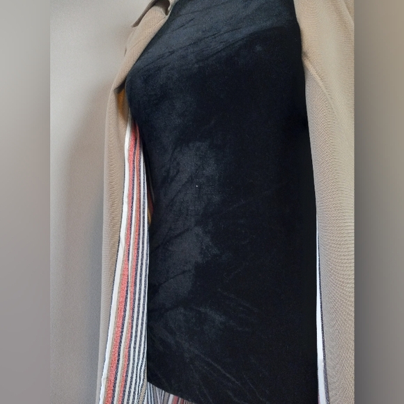 Soft Surroundings Town & Country Tan Trench Coat Pleated Back Detail Size M - Picture 7 of 13